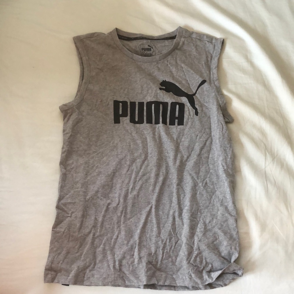 PUMA mens gray tank
